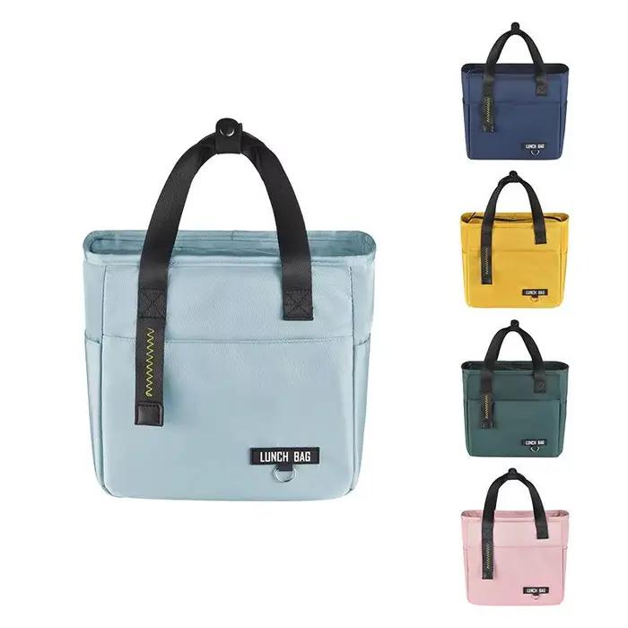 Boîte à déjeuner Bento isolée, sac thermique de grande capacité, sacs de rangement des aliments à fermeture éclair, conteneur refroidisseur, sacs à main de pique-nique de voyage