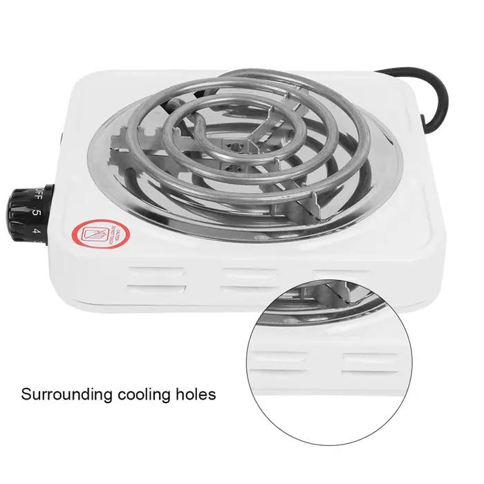 Cuisinière électrique portable en acier inoxydable 1000W à tube unique