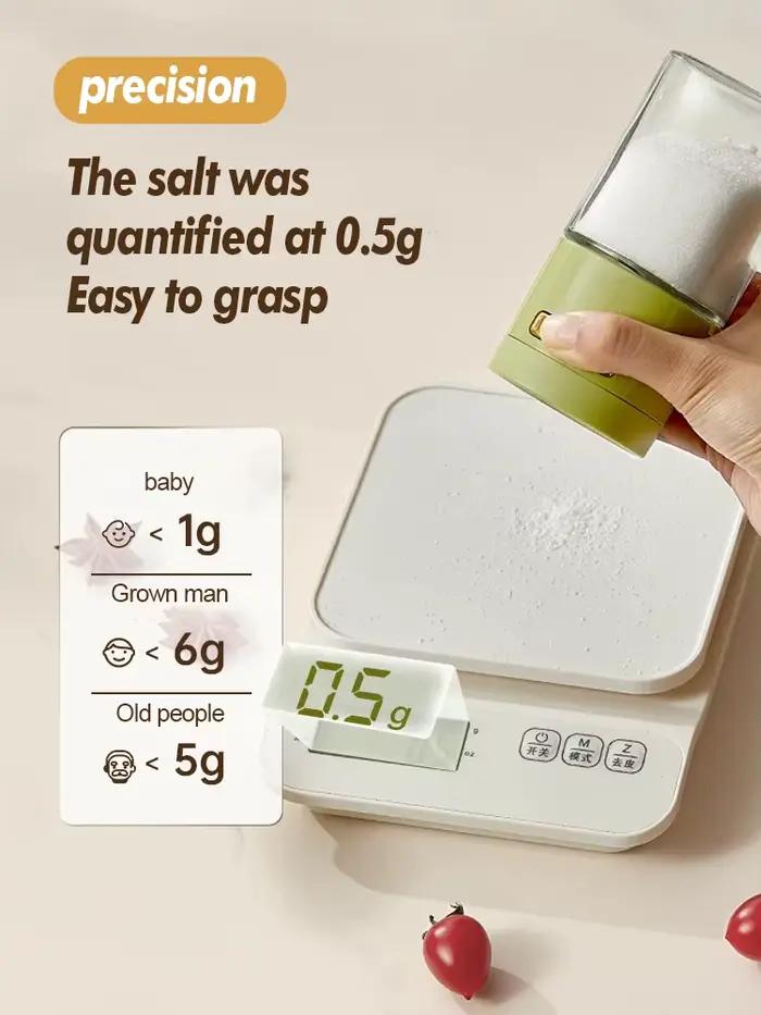 Bouteille de sel quantitative de cuisine en verre scellé