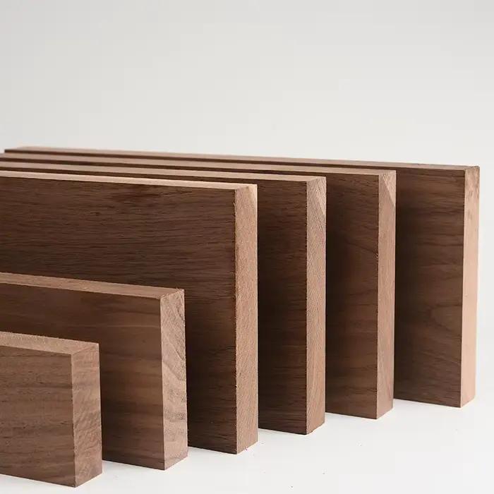 Planche en noyer noir d'amérique du nord, en bois massif fait à la main, matériel de gravure, Base d'ornement, panneau décoratif de bureau