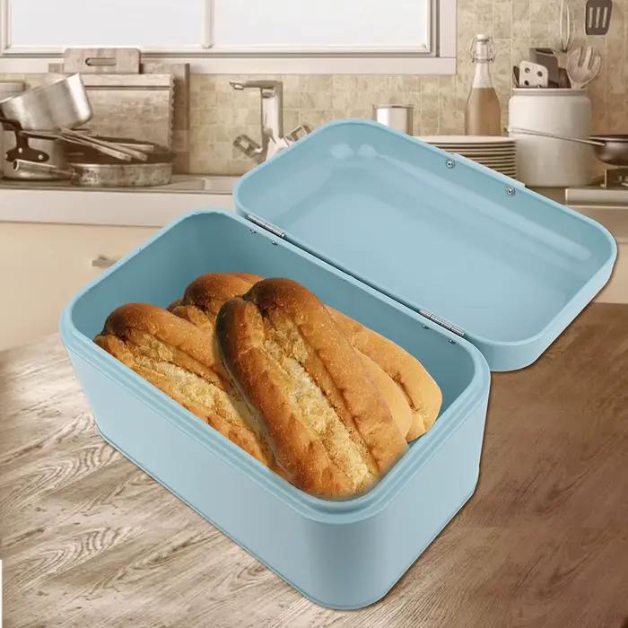 Boîte à pain en métal, bac à pain solide