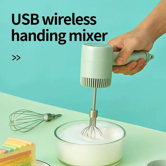 Mini batteur électrique sans fil, batteur à œufs automatique, batteur à crème domestique, batteur à pâte, gâteau, centre commercial