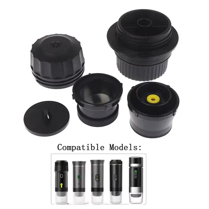 1 ensemble d'accessoires pour machine à café portable KF-JN-01 02, réservoir de poudre de café, réservoir de capsules de café