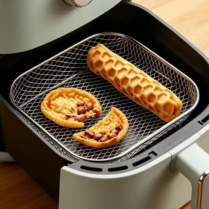 Grille de friteuse à air en acier inoxydable empilable, panier de déshydratation alimentaire, accessoire pour friteuse à air, panier en maille pour cuisiner plusieurs aliments