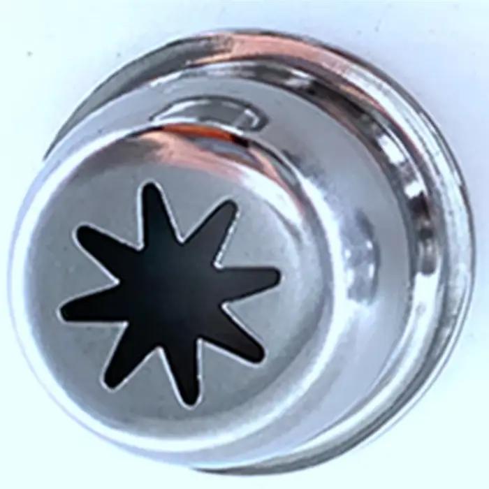 A52Q-solide creux en acier inoxydable Churrera Churro buse moule ensemble de 5 pour Churros Machine 53Mm diamètre extérieur