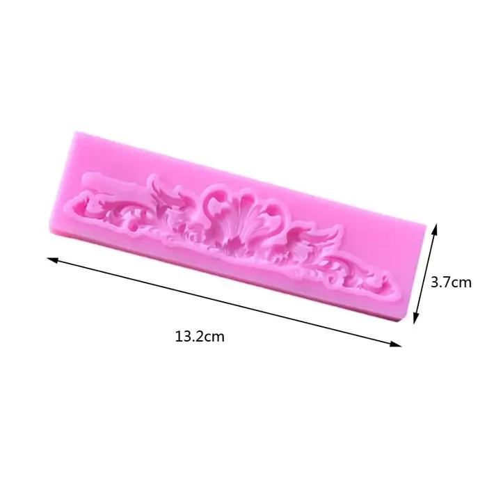 Moule à gâteau en silicone à motif de dentelle rétro pour pâtisseries élégantes et décoratives pour occasions spéciales