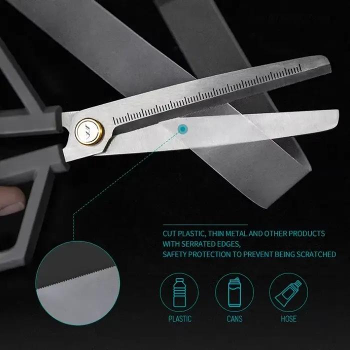 Ensemble de ciseaux et de couteaux utilitaires JIMIHOME, étui de protection réglable, outil de bricolage pour l'artisanat, la couture, la papeterie, le travail manuel de bureau