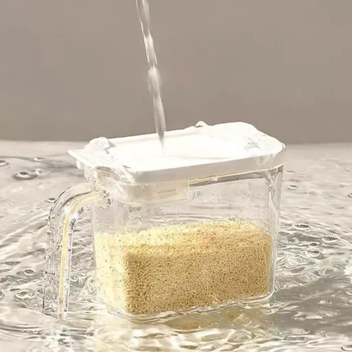 1 boîte à assaisonnements scellée avec couvercle à ouverture facile et cuillère