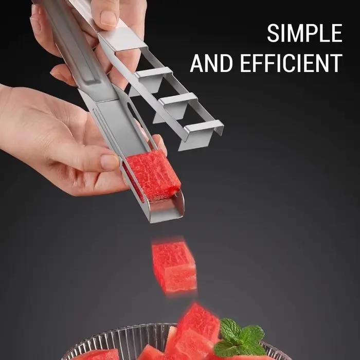 Coupe-fruits Cube de Melon coupe-melon coupe-pastèque grille antidérapante multifonctionnel détachable
