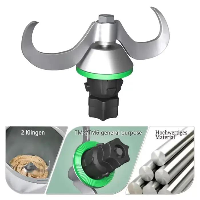 Tête de lame de pâte à pétrir pour Thermomix TM5 TM6
