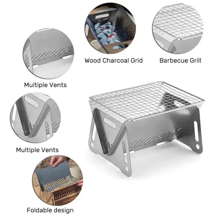 Barbecue pliant Portable