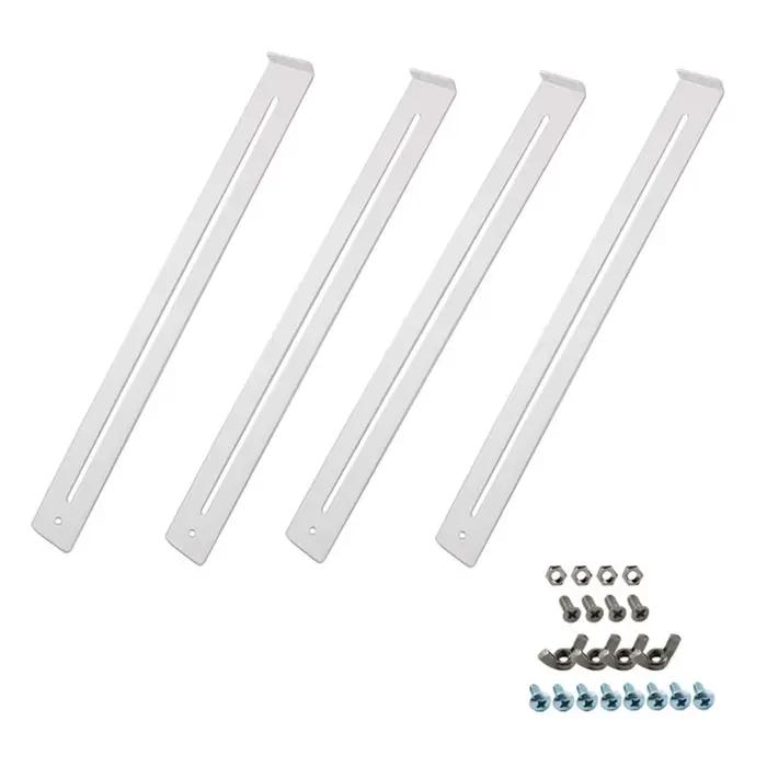 Kit de Support de tiroir à monter soi-même, matériel de renfort métallique robuste pour panneaux de particules MDF, armoires et tiroirs