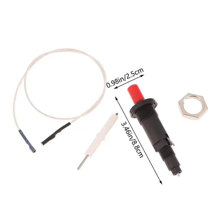 Allumeur piézo-électrique à bouton poussoir avec câble, Kit d'allumage par étincelle, four, poêle, barbecue, Camping, randonnée, cuisine en plein air, appareil ménager