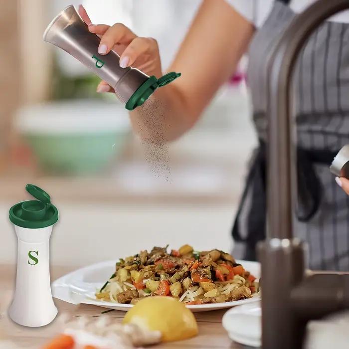 Ensemble de 2 grands salières et poivrières avec couvercles - Parfait pour la cuisine à domicile
