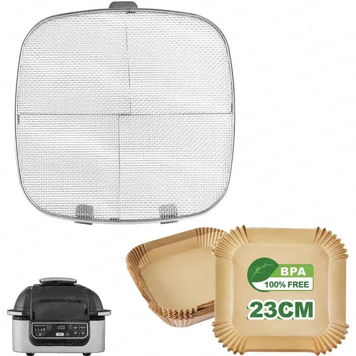 Protection contre les éclaboussures et tapis en papier pour friteuse à Air, pour Ninja AG300 AG301 AG400 AG301C AG300C, Foodi Ninja 5 en 1 Smart Xl, écran en maille pour gril intérieur