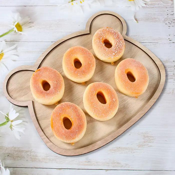 Petit Ours D'anniversaire Plateau En Bois Charcuterie Conseil Mignon Plateau De Fromage En Bois Enfants Décorations De Fête D'anniversaire Biscuit Plateau De Bonbons