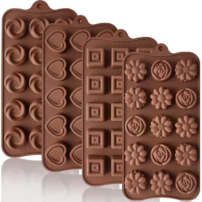 Moules en silicone antiadhésifs pour chocolat et bonbons occasion spéciale cadeau artisanat glaçons bombes graisseuses