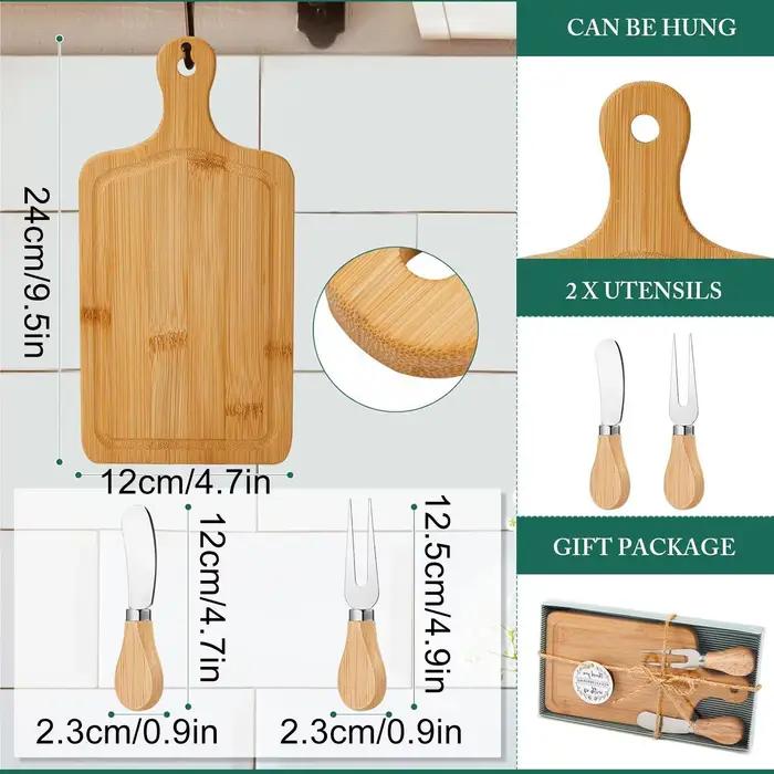 Ensemble de planches à charcuterie en bambou