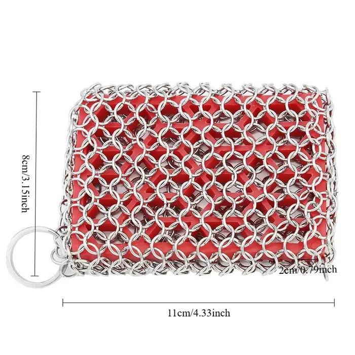 Poêle à récurer en fonte d'acier inoxydable