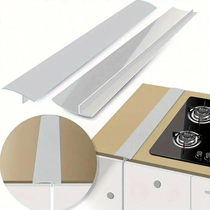 Bande d'étanchéité en Silicone pour cuisinière à gaz Anti-huile Anti-taches Insertion d'étanchéité Silicone Blanc Brun Champagne Clair Or Translucide Gris Noir