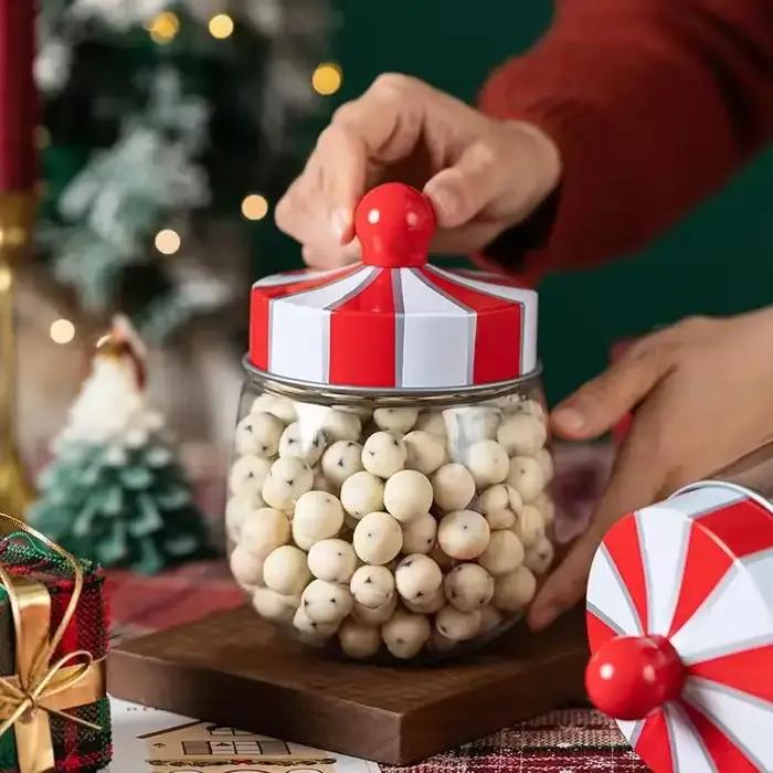 Pot cadeau transparent pour collations, pâtisserie, dattes au lait, biscuits, pâtisserie feuilletée et rangement