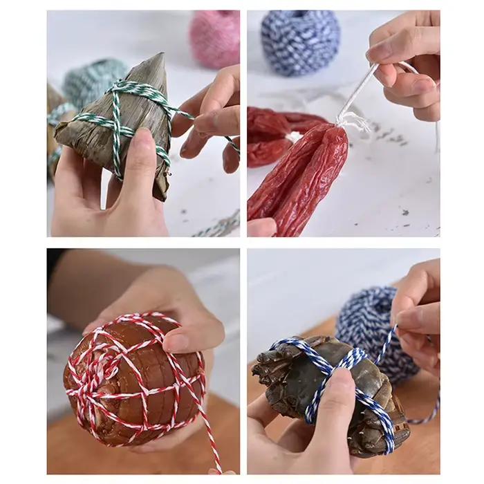 Corde de boucherie en coton pour la préparation de la viande, cordes de dinde, saucisse, trussing, optique, 100 m, 2mm