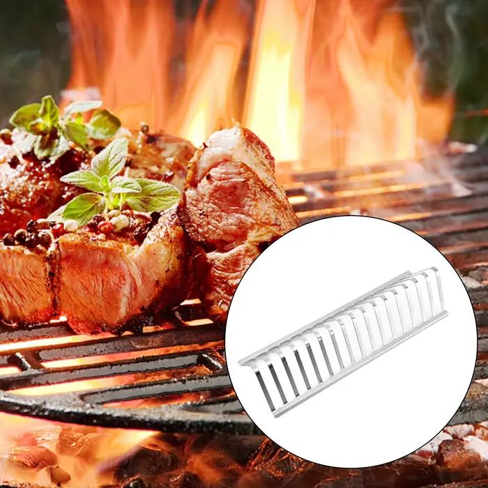 Grille en acier inoxydable réutilisable pour barbecue, grils au charbon de bois, pique-niques familiaux et rassemblements de groupe occasions en plein air