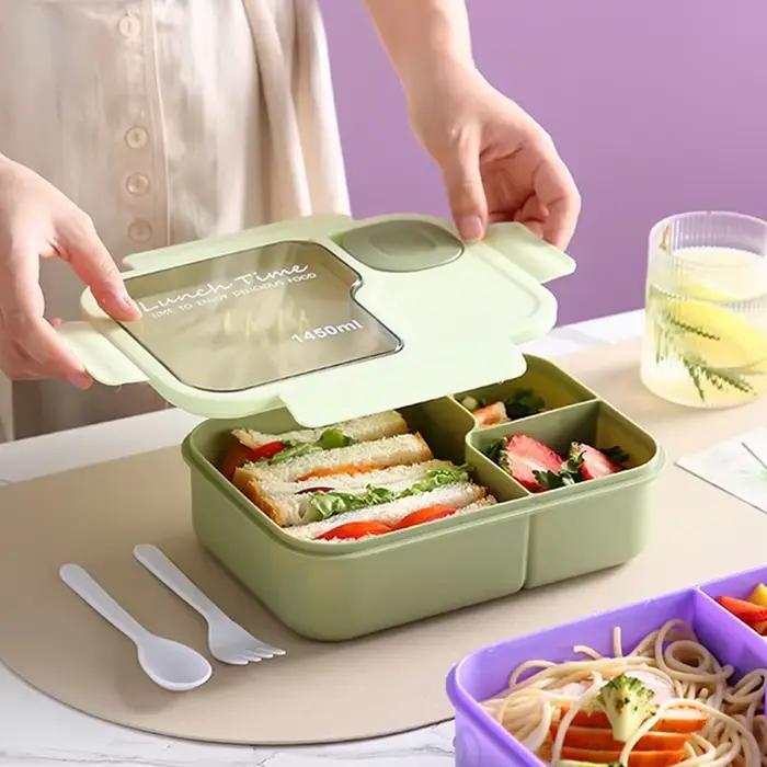 Boîte à bento à compartiments pour étudiants pour apporter du riz