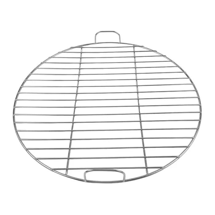 Grille de gril ronde en acier inoxydable avec poignée pour grilles Weber 7432 et 57 Cm Grille de gril ronde en acier inoxydable avec poignée
