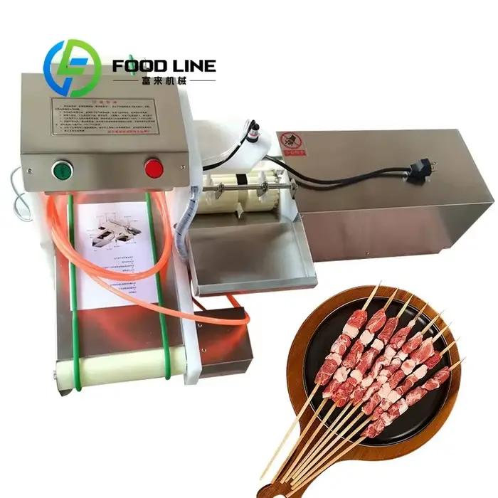 Machine Automatique Pour Enfilage De Brochettes De Viandes Et Kebab Acier Inoxydable 304 Facile À Utiliser Pour Soirées BBQ Occasions Spéciales Capacité Production Haute
