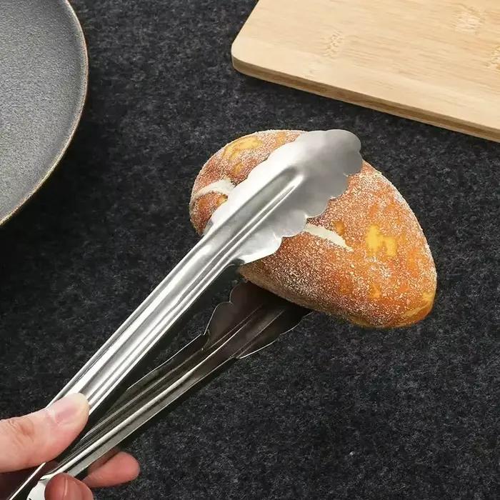 Pinces alimentaires de cuisine en acier inoxydable