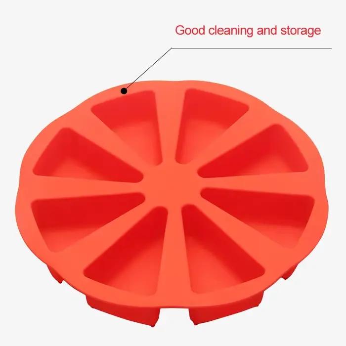 Moule à gâteau en silicone à 8 cavités, ustensiles de cuisson pour pizza, casseroles à scone padramatique, outils de cuisson au four, jxPizza