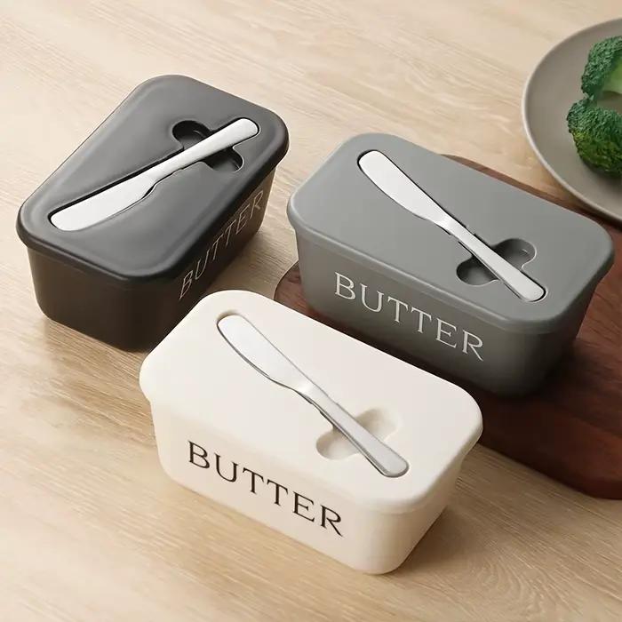 Conteneur à beurre en plastique de qualité alimentaire avec système de scellement pour beurre et fromage occasions spéciales à offrir