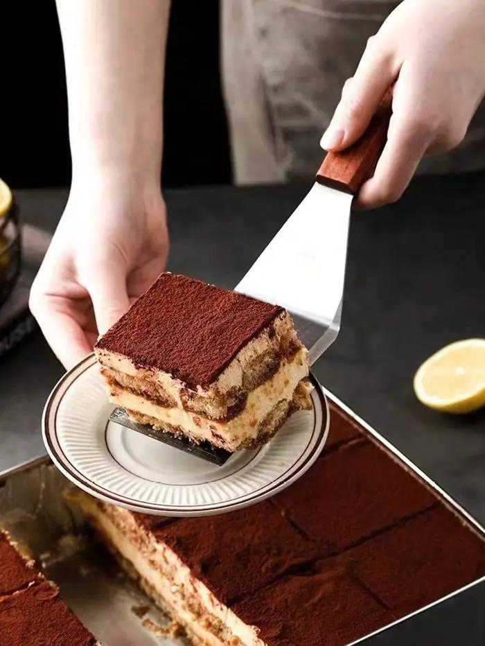 Spatule à Tiramisu Moule à Dessert aux Baies Grattoir à Gâteau Spatule de Transfert pour Pain 1 Pièce Outil de Pâtisserie Acier Inoxydable Durabilité Créations Culinaires Occasions Spéciales