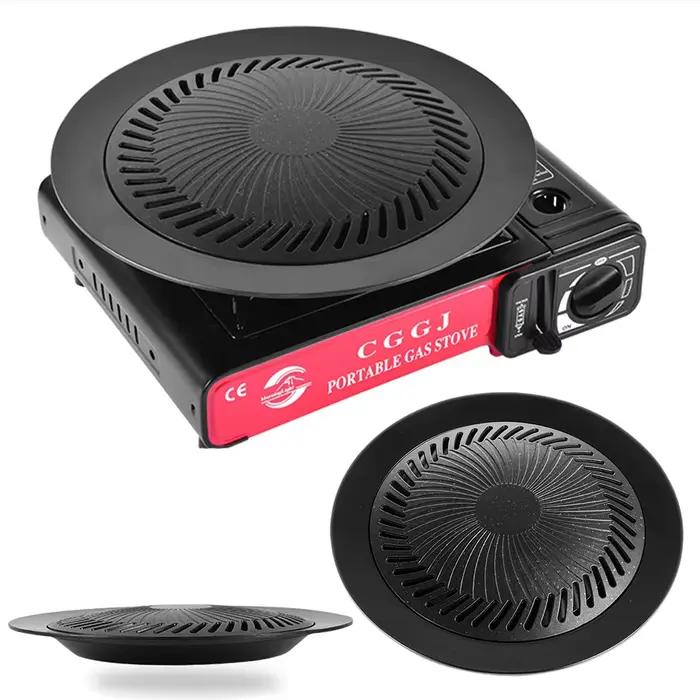 Poêle à griller coréenne KOSUN de 10 pouces pour la cuisson en intérieur, plaque de cuisson antiadhésive, poêle à barbecue sans fumée pour cuisinière à gaz et cuisinière à cassette