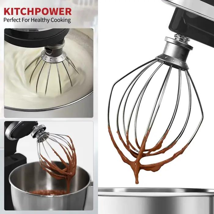 Accessoires fouet à 6 fils compatibles avec le batteur KitchenAid 5Plus-6Quart, accessoires pour batteur sur socle à bol relevable, 6-quarts en acier inoxydable