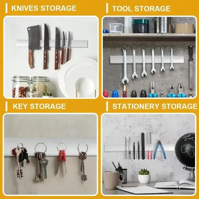 Leeseph Porte-couteau magnétique pour mur