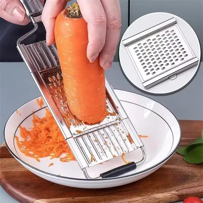 Râpe à légumes manuelle portable en acier inoxydable