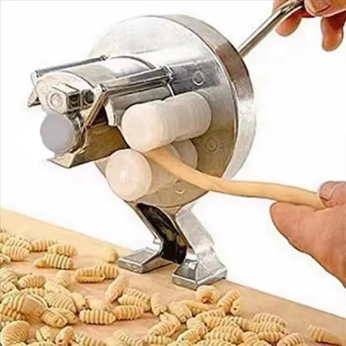 Machine à Cavatelli manuelle professionnelle, machine à macaroni ergonomique à manivelle, machine à pâtes permettant d'économiser du travail pour Restaurant