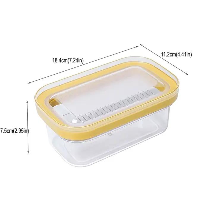 Presse à main domestique, gardien de beurre en plastique anti-rayures, conteneur de tranche de beurre avec couvercle d'étanchéité, boîte à trancher le beurre pour réfrigérateur