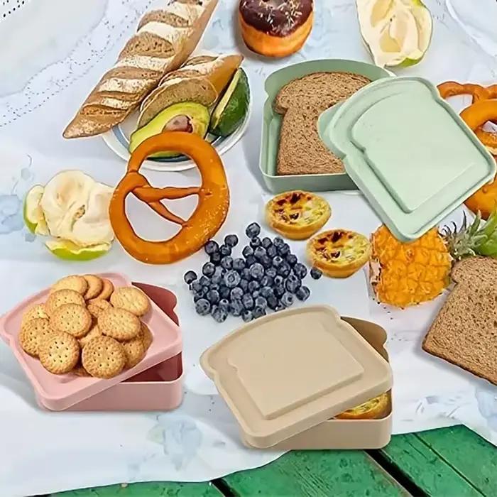 Boîte à lunch micro-ondable avec couvercle