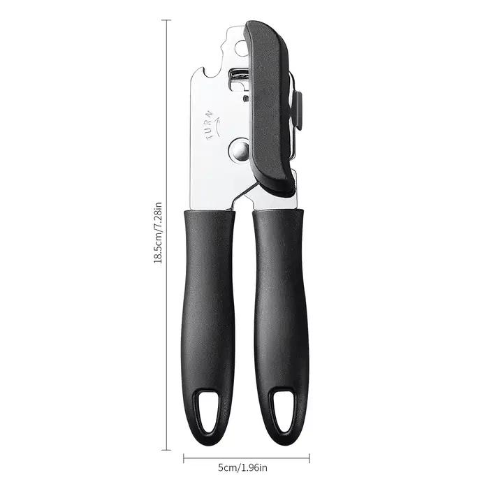 Ouvre-boîte manuel ouvre-bouteille en acier inoxydable pots ergonomiques professionnels