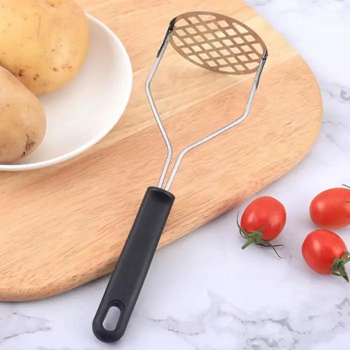 Poussoir de pommes de terre en acier inoxydable