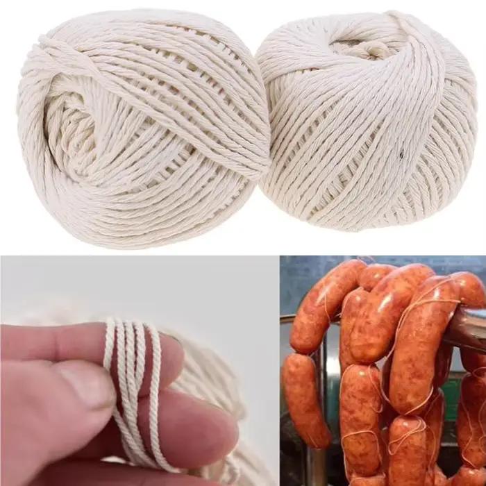 1 rouleau 229 pieds outils de cuisine boucher coton ficelle viande préparation treillis dinde Barbecue cordes viande saucisse cravate corde cordon