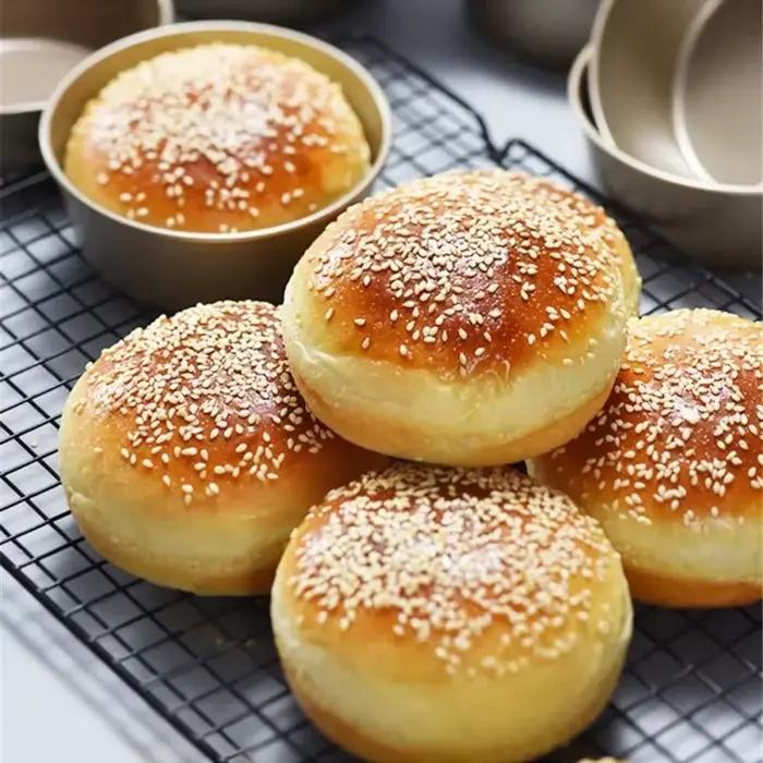Grand rond fond solide ange nourriture gâteau pain bricolage outil de cuisson en alliage d'aluminium moule four en