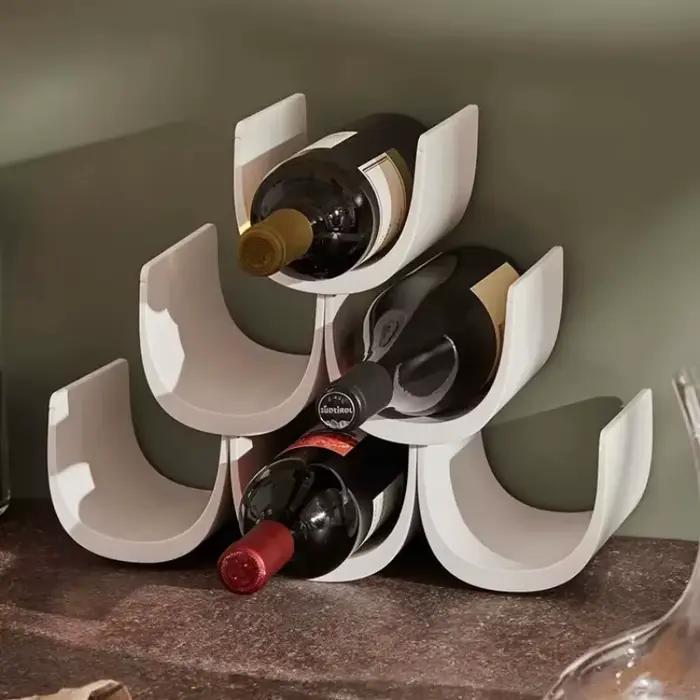 Casier à vin créatif light luxury rangement intérieur bureau ornement table support bouteille vin accessoire bar occasions spéciales cadeau
