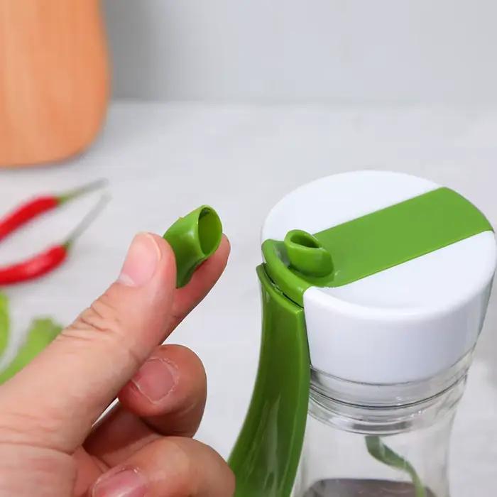 Bouteille portable anti-fuite pour vinaigrette en plastique avec échelle graduée