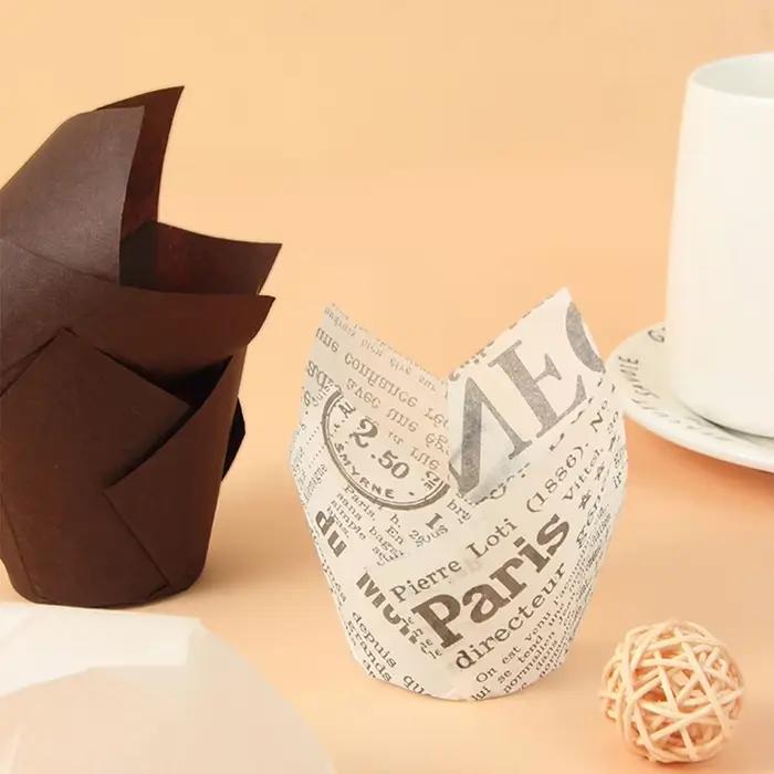 Gobelets en papier pour muffins tulipes