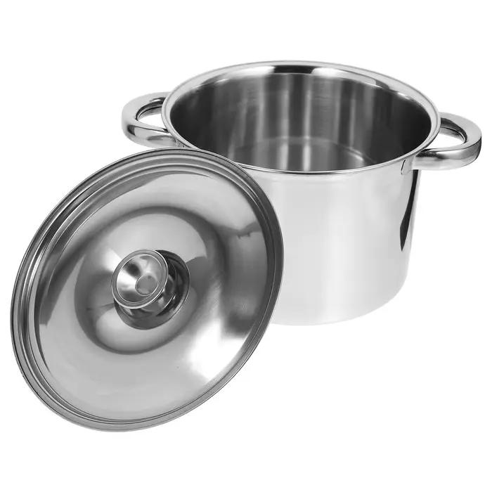 Marmite à soupe à fond épais en acier inoxydable