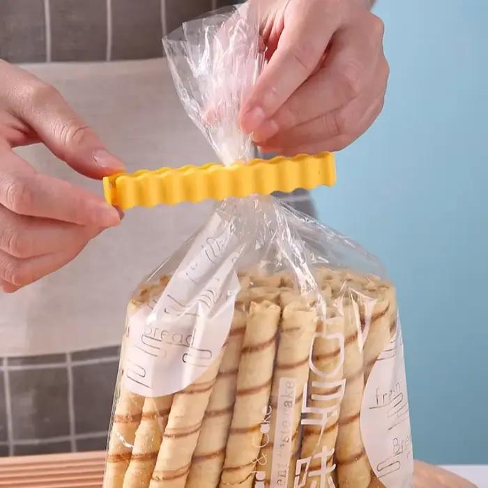 12 pinces de scellage pour frites, anti-humidité, réutilisables, pour conserver la fraîcheur des aliments, organisation de la cuisine